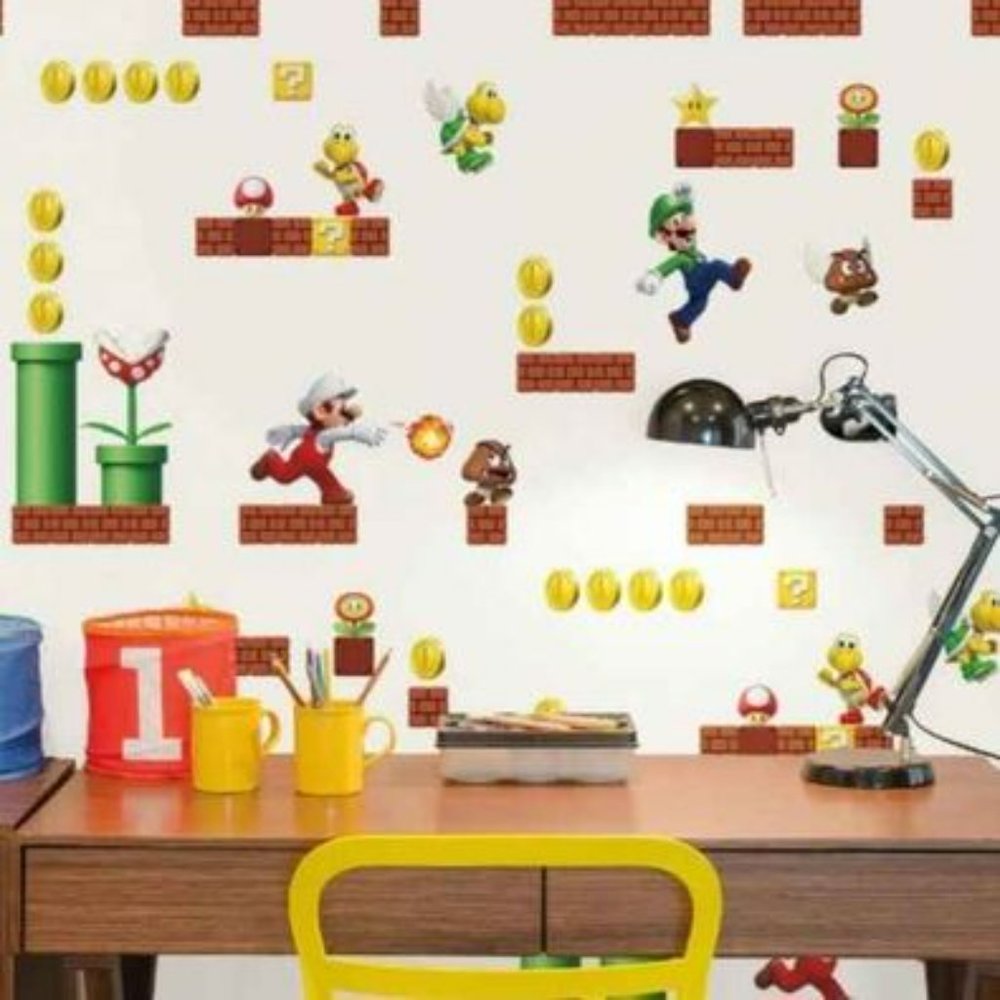 NWT Super Mario Peel and Stick Wallpaper RMK11189RL
